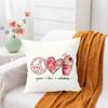 2023 Nuevo Transfronterizo Amazon Día de San Valentín Funda de Almohada Estampada de Café Sala de Estar Dormitorio Mesita de Noche Cojín Funda