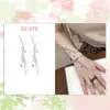 Adesivos de Tatuagem Coloridos Estilo Chinês Flor de Ameixa Borboleta para Mulheres à Prova d'Água e Duradouros Novo Estilo Chinês Flor de Pessegueiro Peixe Dourado Anel para Costas da Mão Braço Bonito