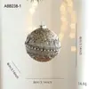 Nuevas Bolas de Navidad de Espuma Color Champaña con Purpurina y Lentejuelas para Decoración del Árbol de Navidad