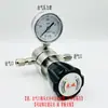 Válvula Reductora de Presión de Acero Inoxidable Resistente a la Corrosión por Cloruro de Hidrógeno de Alta Presión Regulador de Presión de Gas para Cilindro de Oxígeno Nitrógeno Argón Helio Amoníaco Shanghái
