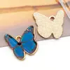 Venta Directa de Fábrica de Llaveros, Collares, Pulseras, Colgantes y Accesorios DIY de Mariposas de Esmalte Colorido de 20 Estilos Transfronterizos