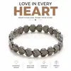 Moda Europeia e Americana Pulseira Elástica Pulseira de Pedra da Vesícula Negra para Homens e Mulheres Pedra de Energia Joia de Pedra da Vesícula Negra Presente Pulseira Maçã