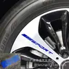 Decoração de Cubo de Roda de Comércio Exterior Adesivos Refletivos para Carro Letra Inglesa de Porta Aro de Roda Adesivos Esportivos de Corrida Gravação