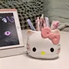 Portalápices Gato Kt Moda Dibujos Animados Adorno de Almacenamiento Caja de Almacenamiento Linda e Interesante Multifuncional Cosméticos Oficina Caja para Bolígrafos