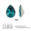 Rinestones para Uñas Dongzhou 3*2MM Pequeños de Gota con Base Puntiaguda Rinestones Accesorios para Joyería DIY Cristales Brillantes K9 para Uñas