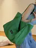 Bolsa tote de lona de grande capacidade para trabalho e passeios, estilosa e versátil para o dia a dia, bolsa de ombro artística para estudantes carregarem livros