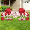 Explosiones transfronterizas Tarjeta de patio del Día de San Valentín Tarjeta de amor al aire libre Decoraciones de aniversario de boda en interiores y exteriores