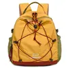 Nova Mochila Outdoor Estilo Montanha 2026 para Mulheres, Mochila com Cordão Color Blocking, Bolsa Leve Dobrável para Viagem e Caminhada