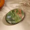 Atacado Transfronteiriço de Peças de Cristal Natural, Pedras para Alívio da Ansiedade, Pedras de Palma para Massagem em Formato de Polegar para Alívio do Estresse, Cristal Rosa, Pedras de Polegar de Ametista