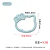 Nuevo llavero de resorte con forma de gato en colores de caramelo, lindo accesorio de hebilla de conexión, accesorio de colgante para llaves con cuentas DIY