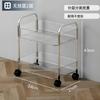 Carrito de Exhibición Transparente de Acrílico Móvil Personalizado Estante de Almacenamiento Estante de Bocadillos para Dormitorio Estante de Almacenamiento Caja de Cosméticos
