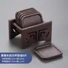 Posavasos para Taza de Té, Accesorios para Ceremonia del Té, Bandeja de Té, Decoración de Mesa de Té, Base Aislante de Calor de Madera Maciza, Posavasos de Té, Esterilla Absorbente