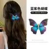 Pinza para el pelo de malla de doble capa de 10 cm, estilo retro súper hada, con perlas y mariposas, para el pelo lateral del bosque, tocado, decoración para selfies