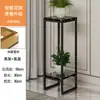 Suporte de Flores Leve de Luxo para Sala de Estar, Arte em Ferro de Chão, Design Moderno Simples, Novo Modelo para Plantas Verdes, Estante de Flores de Múltiplas Camadas para Varanda e Uso Interno