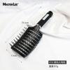 Peine curvo grande de gran venta transfronteriza, peine curvo hueco de plástico para cabello largo de mujer, peine de estilo esponjoso especial, disponible en stock.