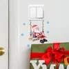 Adesivos de Natal Criativos Desenho Animado Papai Noel Adesivos de Parede Transfronteiriços Novo Papai Noel Floco de Neve Decoração de Adesivos de Parede