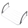 Estante Secador de Ropa para Repisa de Ventana de Hierro Forjado Sin Taladro Diseño Creativo Sin Instalación Plegable Balcón Almacenamiento Simple Estante Secador