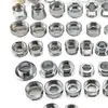 Adaptador Multifunción de Conversión Interna y Externa de 4 Puntos para Pistola Pulverizadora de Grifo de Purificador de Agua, Metal Exterior de Múltiples Especificaciones, Rosca Fina de 22 Dientes