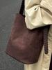 Bolsa Saco Fashionável Estilo Coreano para o Dia a Dia de Mulheres Nova Coleção Outono 2025 Elegante Bolsa de Ombro Estilosa Grande Capacidade