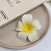 Pasador de frangipani súper de hadas para mujer, primavera y verano, todo partido para salir, flequillo lateral, cabello suelto, pinza de pico de pato, pasador de ambiente