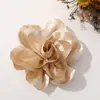 Estilo Francés Vintage Satín Floral Tridimensional Tela Flor Grande DIY Hecho a Mano Versátil Pasador Accesorio para el Cabello Accesorios para Ropa Venta al por Mayor