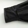 Venta al por mayor transfronteriza de la nueva moda europea y americana 2025, elegante, cintura elástica, lavado, estilo vintage, cuero sintético, conjunto de dos piezas