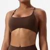 Sujetador Deportivo Cross-Border Lulu Nude Cross Espalda Hermosa Ajustado de Secado Rápido Europeo y Americano Yoga Ny7015