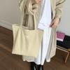 Bolso de Lona de Gran Capacidad Estilo Relajado para Mujer 2025 Nuevo Bolso de Hombro Bolso Tote Retro para Viajero Estudiante Debajo del Brazo