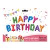 Balões de Folha de Alumínio de 16 polegadas com Letras de Aniversário Banner Balão Happy Birthday em Inglês Decoração com Balão de Filme de Alumínio Arranjo de Aniversário