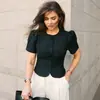 Camisa Versátil de Manga Corta para Viajes Diarios 2026, Estilo Europeo y Americano Transfronterizo, Elegante Top Cárdigan Pequeño Chanel