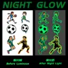 Reunión Deportiva Tatuajes Luminosos Pegatinas Partido de Rugby Fútbol Niños y Estudiantes Pegatinas Fluorescentes Brazo Impermeable Sudor Larga Duración