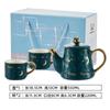 Juego de té de cerámica INS traje tetera de flores estilo europeo olla madre e hijo Amazon superventas cafetera tetera regalo