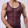 Nueva Camisola de Verano para Hombre para Exportación Chaleco V Sexy Transpirable Deportivo Top de Tubo Ropa con Forro Delgado Mangas Cortas