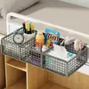 Cesta colgante para mesita de noche de dormitorio, estante para almacenamiento de snacks en la cama del estudiante, estante colgante de almacenamiento para dormitorio, solución de almacenamiento para literas