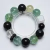 [Verde Floresta] Pulseira de Cristal Natural Obsidiana Verde Fluorita Feminina Mais Fácil de Combinar Pulseira de Presente Atacado