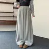 Pantalones deportivos de primavera y otoño para niñas, pantalones de pierna ancha estilo coreano para niñas mayores, pantalones de moda para niñas de secundaria