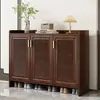Nuevo Armario para Zapatos de Aleación de Aluminio Nuevo Estilo Chino Hogar Integrado Interior Protección Solar a Prueba de Humedad a Prueba de Polvo Armario de Almacenamiento de Aleación de Aluminio