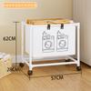 Produto Quente Transfronteiriço Xiyin Te Cesto de Roupa Suja de Armazenamento de Camada Dupla Rack de Armazenamento Cesto de Armazenamento Artefato de Armazenamento para Classificação de Roupas