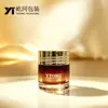 Garrafas Plásticas Personalizadas para Skincare Garrafas de Camada Dupla Galvanizadas Garrafas Imitação de Acrílico Potes Redondos para Creme Garrafas de Tamanho Viagem Fonte de Guangdong