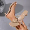 Sandalias de Verano 2025 Transfronterizas Europeas y Americanas Talla Grande para Mujer Nuevas Sexy Europeas y Americanas Cómodas Punta Cuadrada Comercio Exterior al por Mayor Talla Grande