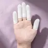 Dedais de látex descartáveis para beleza e manicure, resistentes ao desgaste para proteção industrial, dedais de borracha espessados antiderrapantes