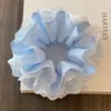 Scrunchie de Bolinhas de Alto Padrão Estilo Francês, Elástico de Renda Versátil para Mulheres, Adequado para Penteados de Coque, Acessório de Cabelo