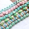 Lindo animalito pez Pequeña Tortuga cabeza de gato cuentas de cerámica pintadas a mano diy hecho a mano aretes con cuentas accesorios
