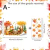 Decoración de Ventanas para Tienda de Hogar de Acción de Gracias Pegatinas al por Mayor Animales del Bosque de Otoño Pegatinas Electrostáticas sin Adhesivo para Vidrio