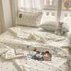 Conjunto de Colcha de Seda Gelada para Resfriamento no Verão, Peças Quatro, Lavável à Máquina, Colcha de Verão para Dormitório, Colcha Individual, Núcleo de Colcha, Colcha Dupla para Ar Condicionado