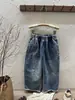 Suéter Infantil KT 2026 Outono/Inverno Top Tricô Coreano para Meninas com Babado para Usar com Jeans, Roupa Infantil da Moda