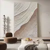 Pintura al Óleo Pintada a Mano Paisaje Marino al Amanecer Pintura con Textura Estéreo Decoración para Sofá de Sala de Estar Pintura para Pasillo de Entrada Colgante
