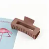 Pinza de Garra Cuadrada Grande Mate Estilo Coreano Pinza de Tiburón de Plástico Pasador Pinza para el Cabello Pinza de Tiburón Estilo Coreano