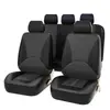 Funda Universal para Asiento de Coche de Cuero PU Negro para Exportación, a Prueba de Polvo, Transfronteriza, Juego Completo de 4/9 Piezas, Venta Directa de Fábrica de Amazon