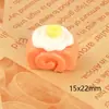 Brinquedo de Comida Artificial Infantil Pão com Creme Bolo DIY Cola de Creme Acessórios de Resina Pingente de Chaveiro Materiais Manuais
